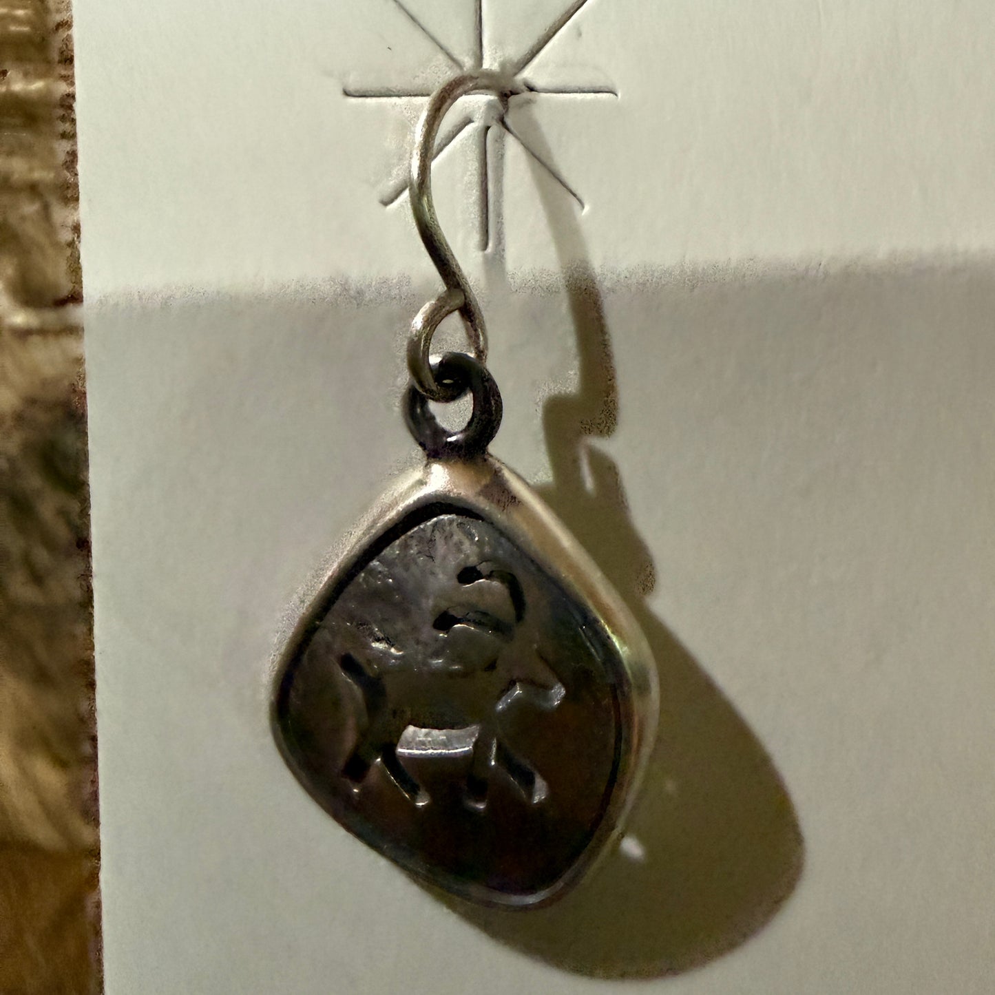 Nava Jo Handmade Shirley Henry Sterling Silver Drop Earrings 1.5 Inch