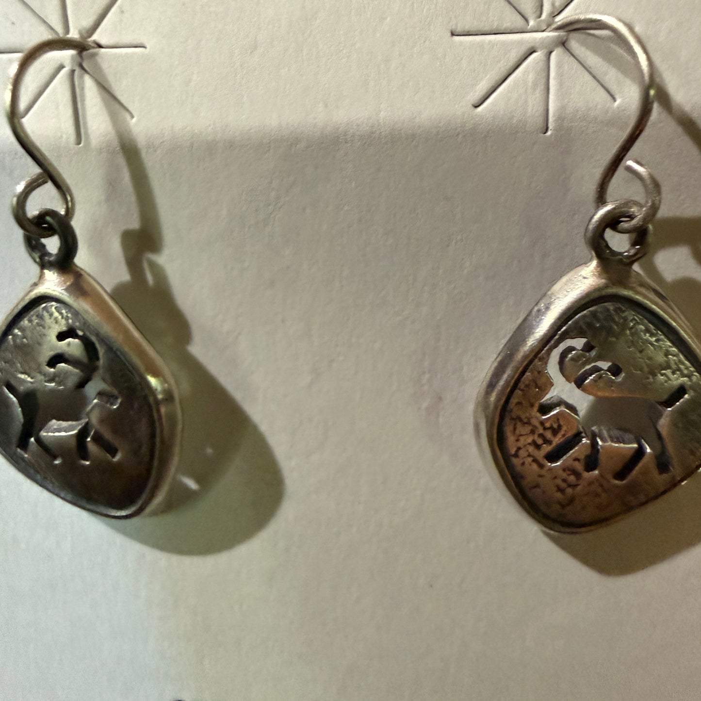 Nava Jo Handmade Shirley Henry Sterling Silver Drop Earrings 1.5 Inch