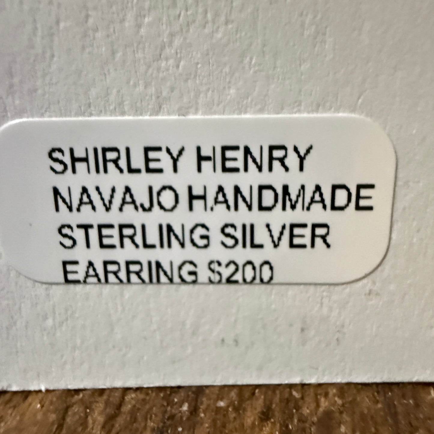 Nava Jo Handmade Shirley Henry Sterling Silver Drop Earrings 1.5 Inch