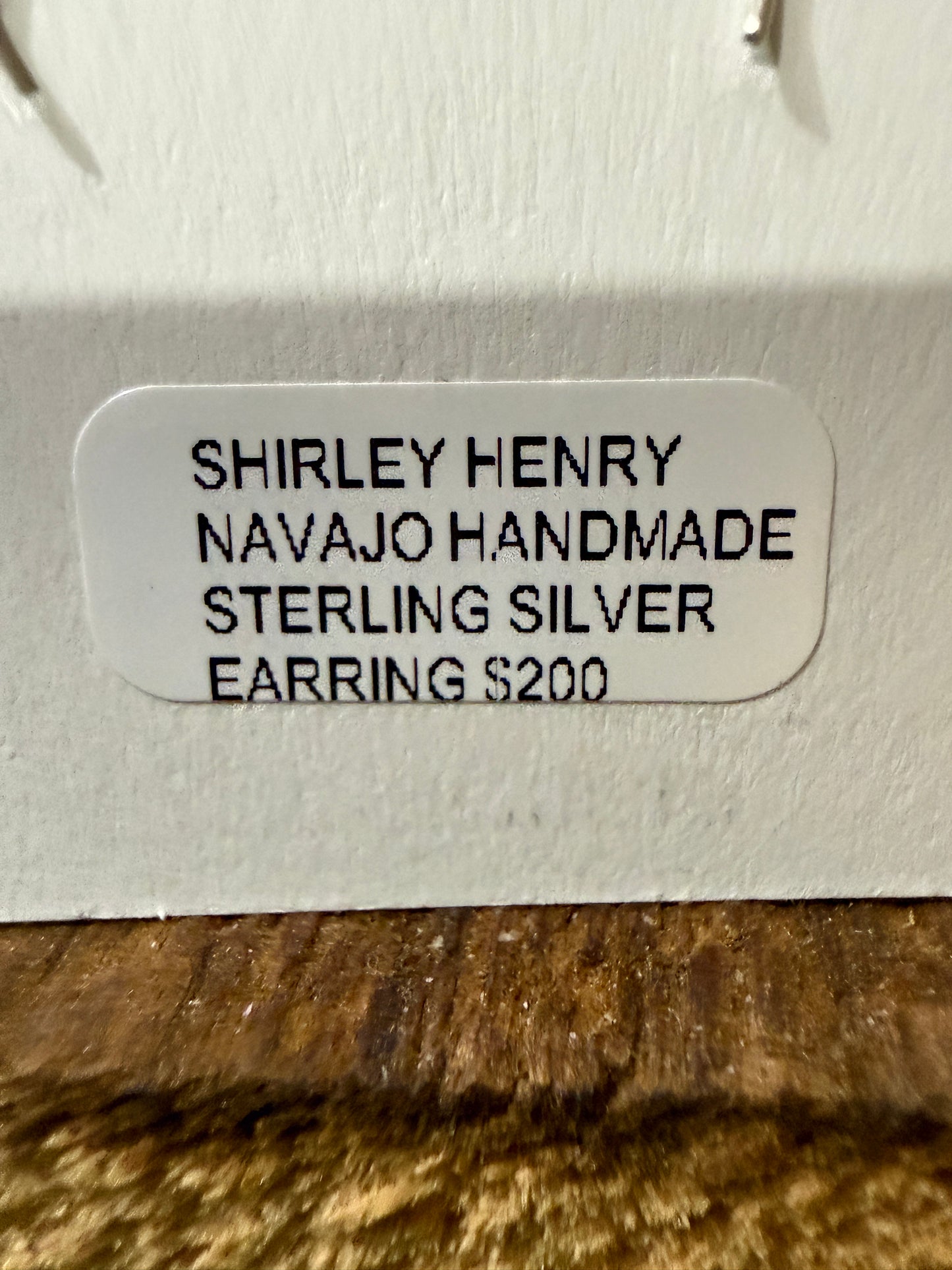 Nava Jo Handmade Shirley Henry Sterling Silver Drop Earrings 1.5 Inch