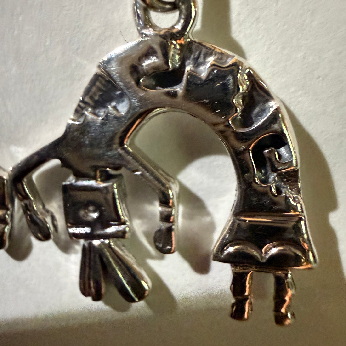 Navajo Handmade Storybook Earrings By Shirley Henry Sterling Silver