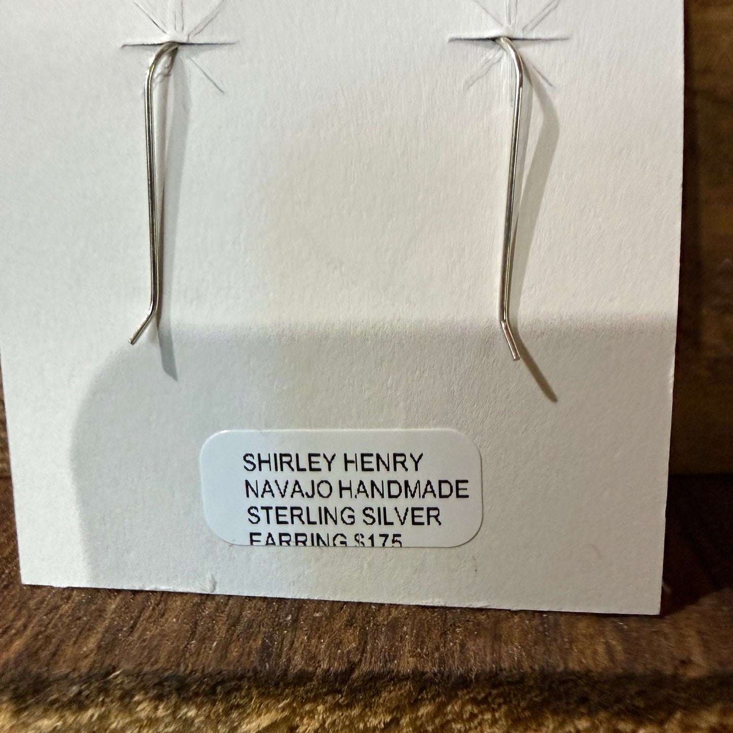 Navajo Handmade Storybook Earrings By Shirley Henry Sterling Silver