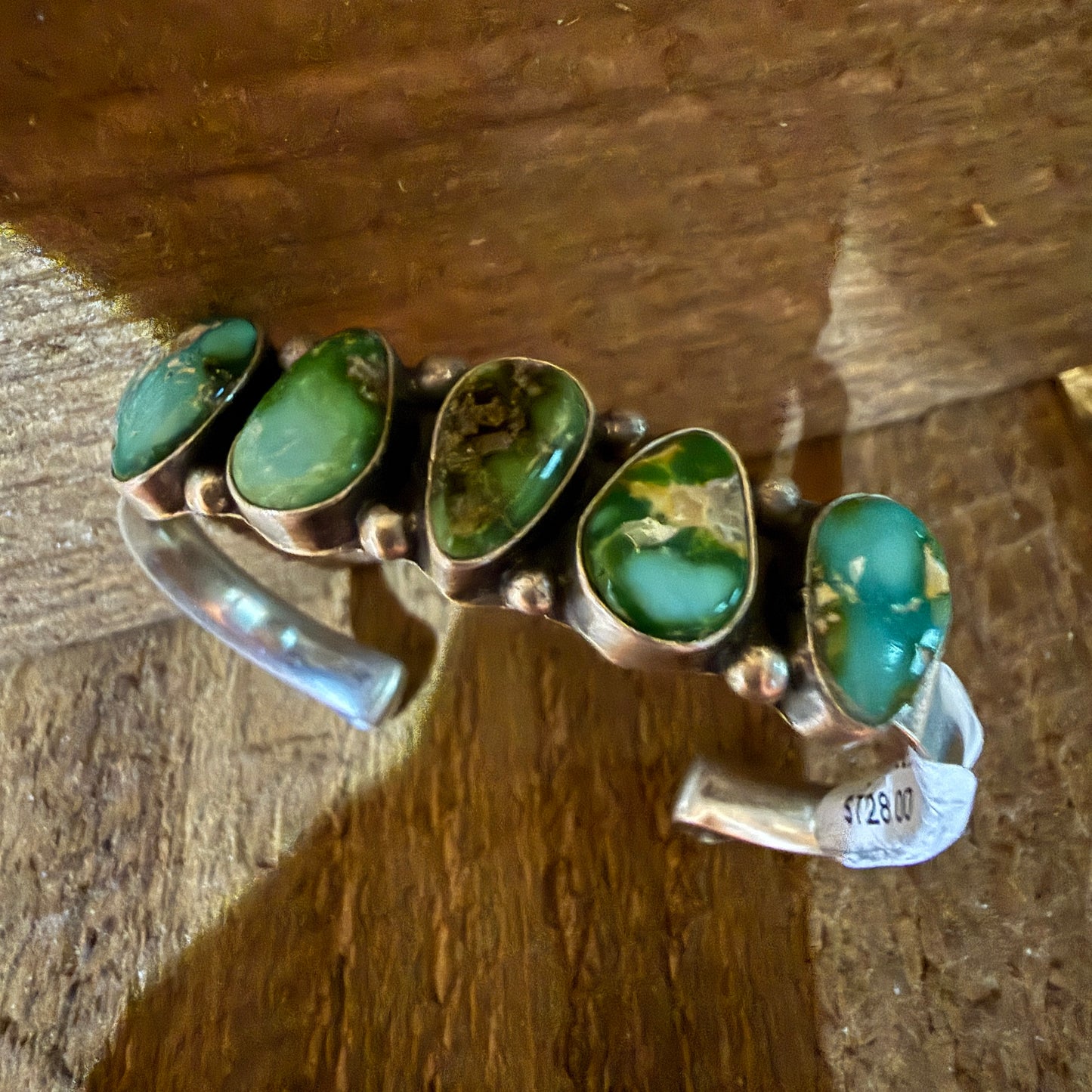 Darrell Morgan Native Sonoran Gold Cuff Flex Bangle Sterling Silver Size 7