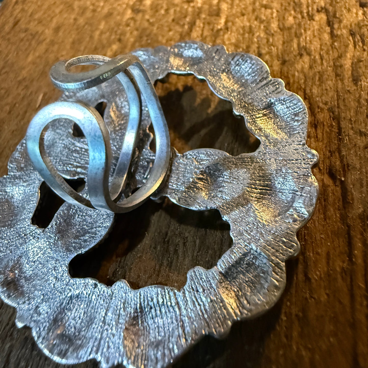 Hippie Peace Ring Faux Turquoise Peace Sign Ring With Silver Metal