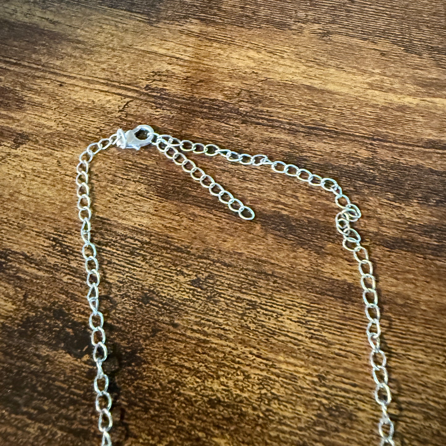 Ithaca Peak Turquoise Gemstone Lariat Hearts Necklace Sterling Silver