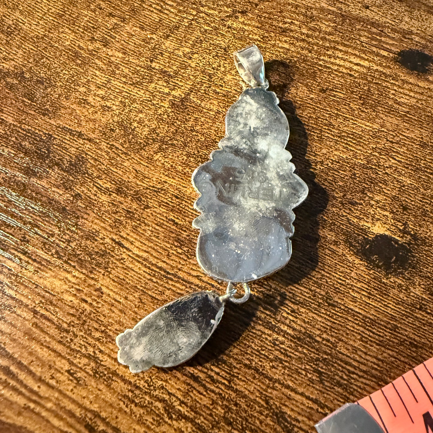 Sonoran Mountain Turquoise Pendant Large Sterling Silver