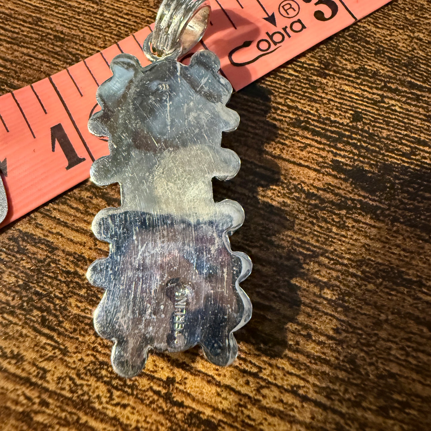 Turquoise Spiny Oyster Floral Pendant Sterling Silver Jewelry