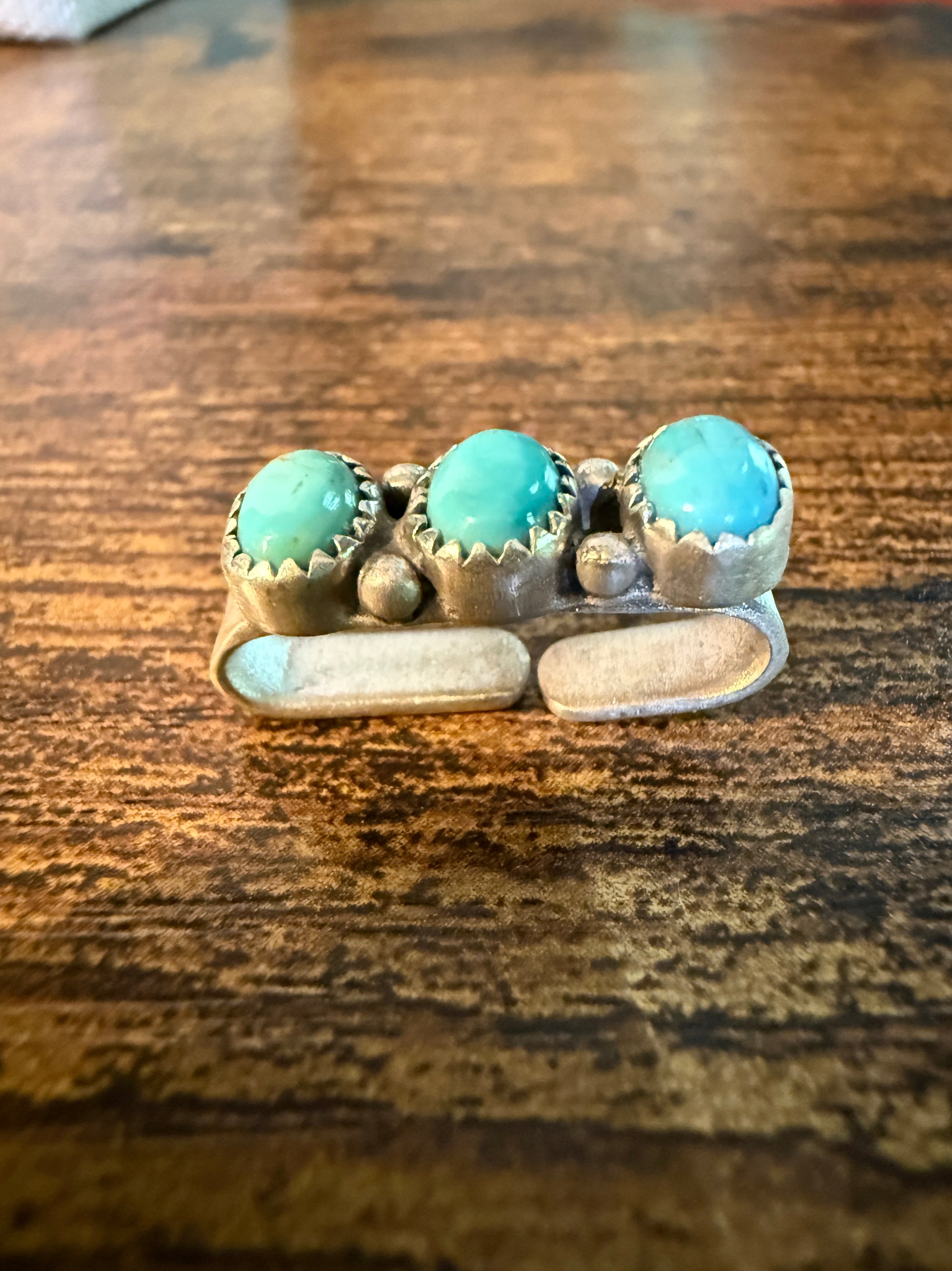 Kingman Turquoise Gemstone I-Watch Band Charm, Sterling Silver, Adjustable, 1 Inch Wild West Boho