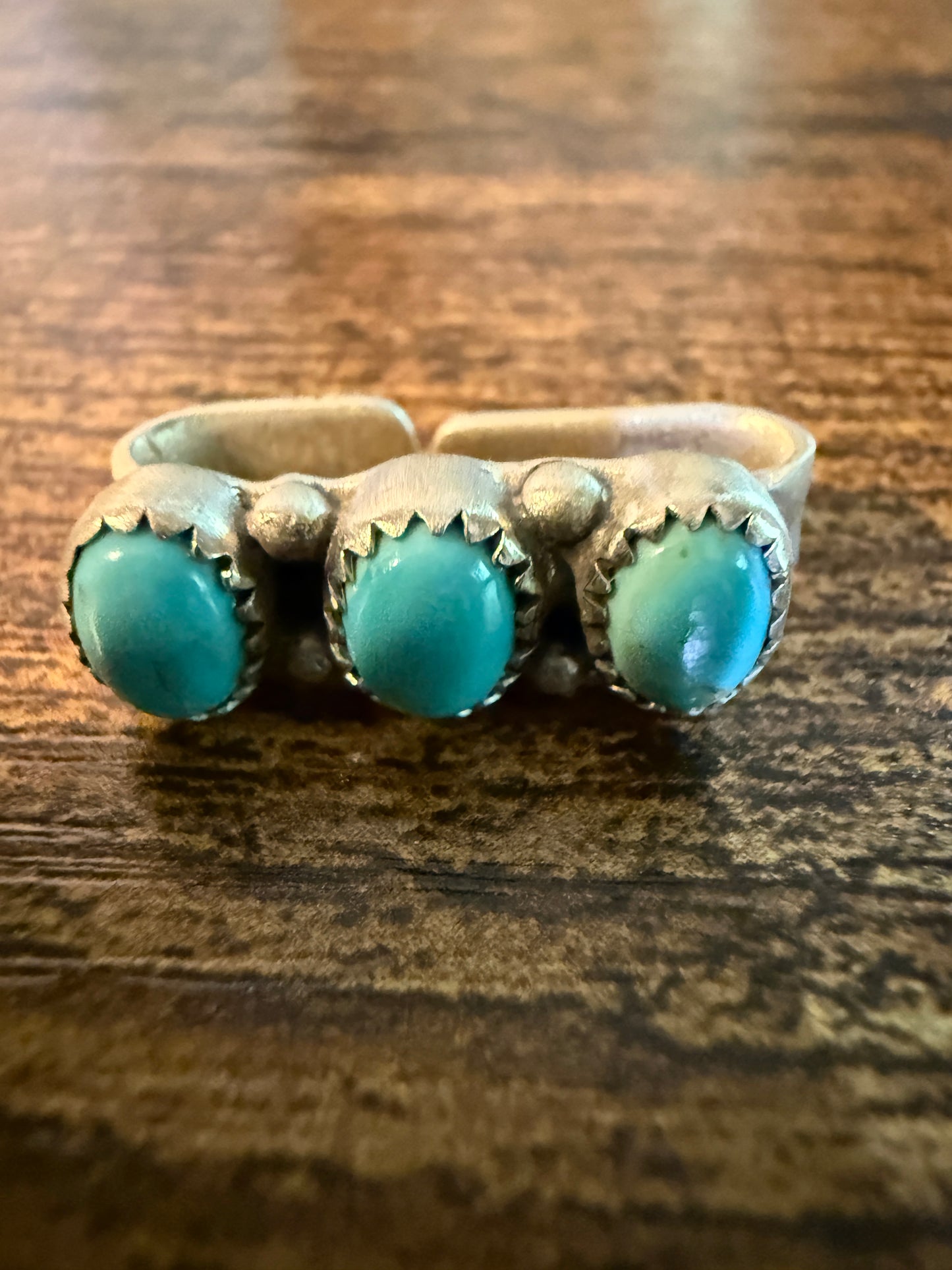 Kingman Turquoise Gemstone I-Watch Band Charm, Sterling Silver, Adjustable, 1 Inch Wild West Boho