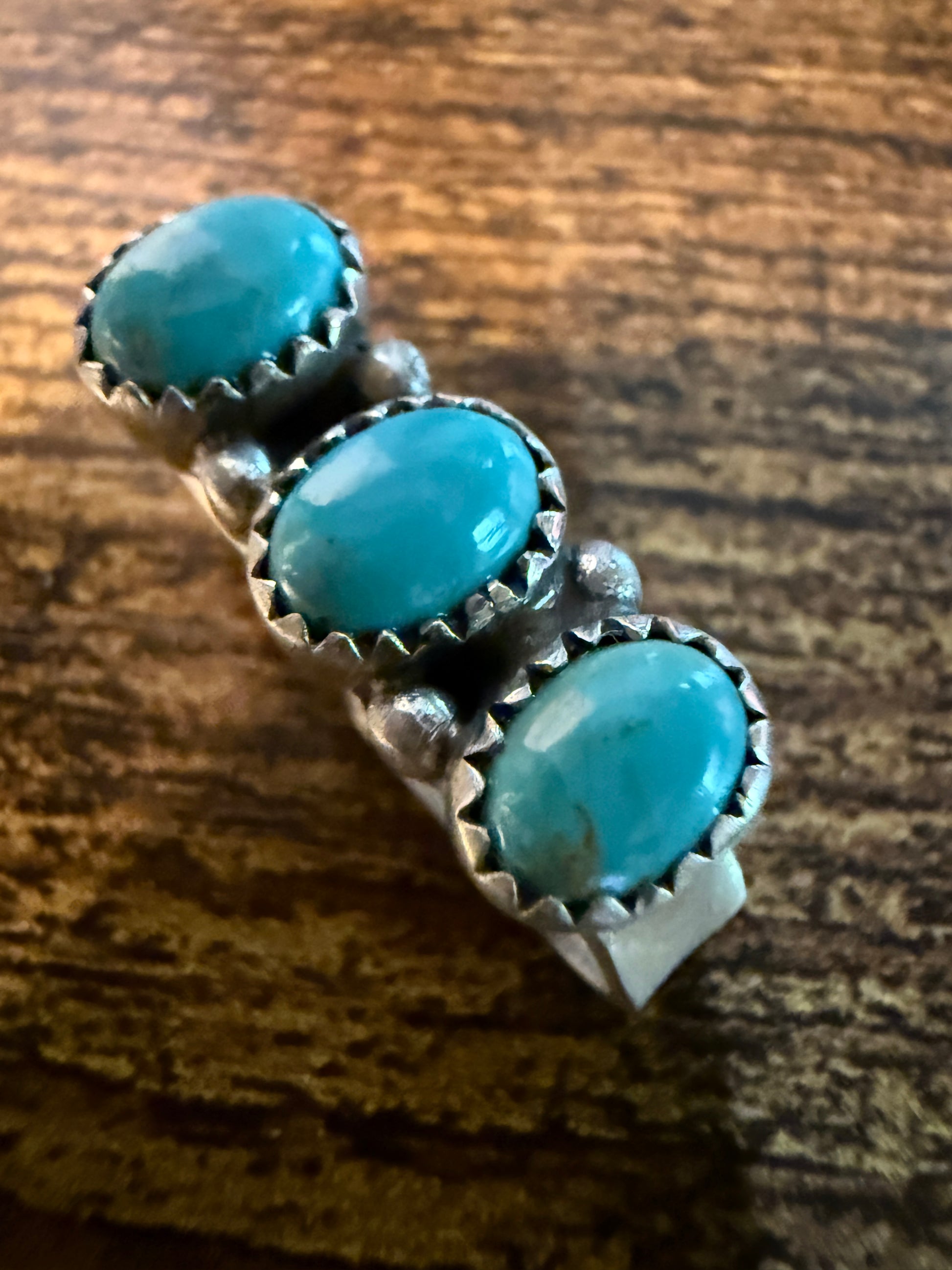 Kingman Turquoise Gemstone I-Watch Band Charm, Sterling Silver, Adjustable, 1 Inch Wild West Boho