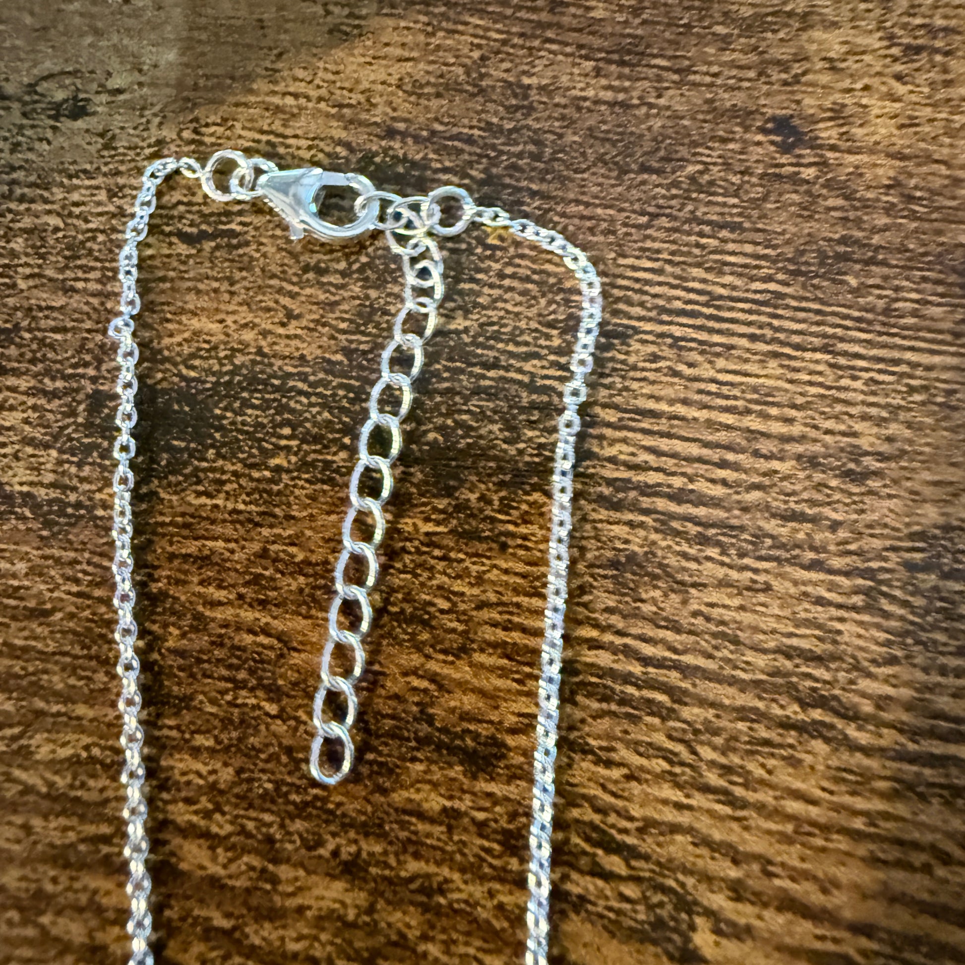 Palomino Turquoise Cross Religion Chain Necklace in Sterling Silver, 16 Inch Chain W/Extender Wild West Boho