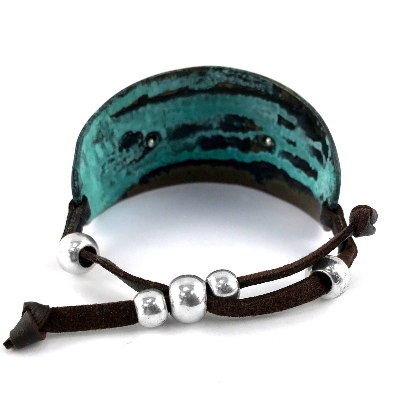 Hide Your Crazy Bullet Western Bracelet Cuff With Patina Finish For Rugged Yet Refined Western Style