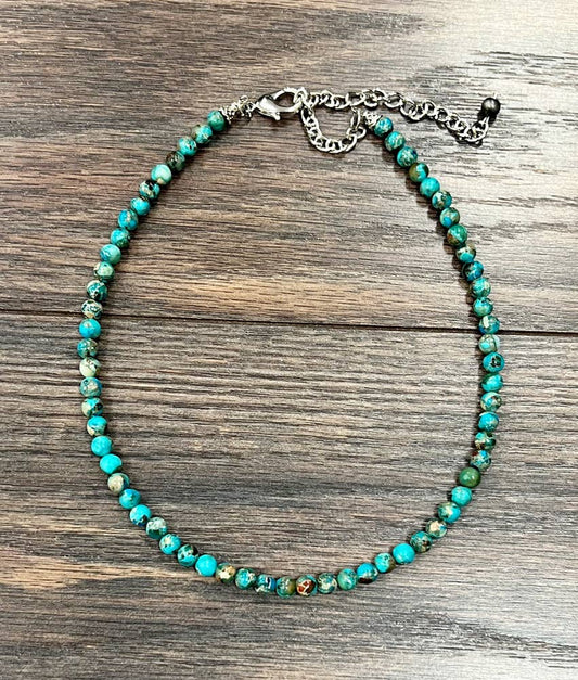 Handmade Round Gemstone Necklace 15 to 20 Inches Natural Stone Jewelry