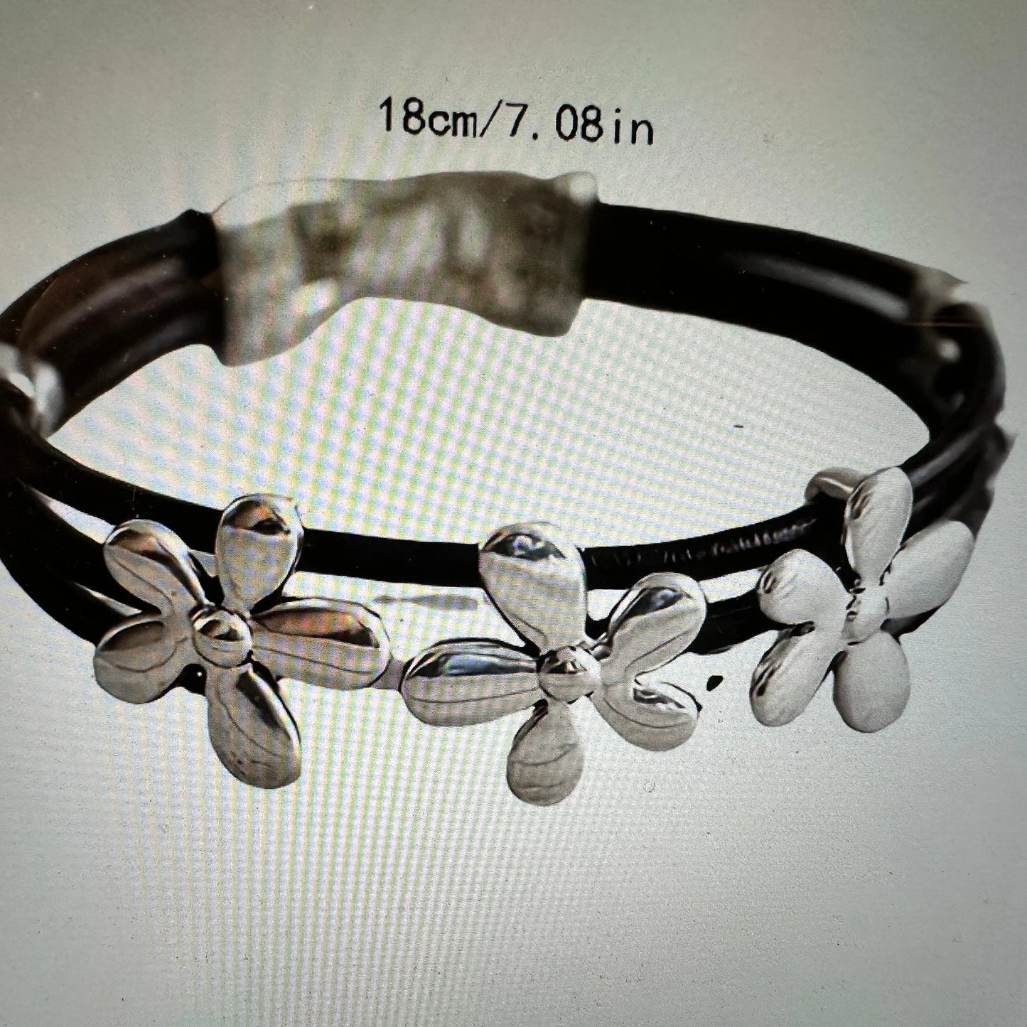 Handcrafted Boho Western Black Vintage Hippie Flower Leather String Bracelet, Gift BoxHandcrafted Boho Western Black Vintage Hippie Flower Leather String Bracelet, Gift Box - Premium boho bracelet from Silver Elegant - Just $21! Shop now at Silver Elegant