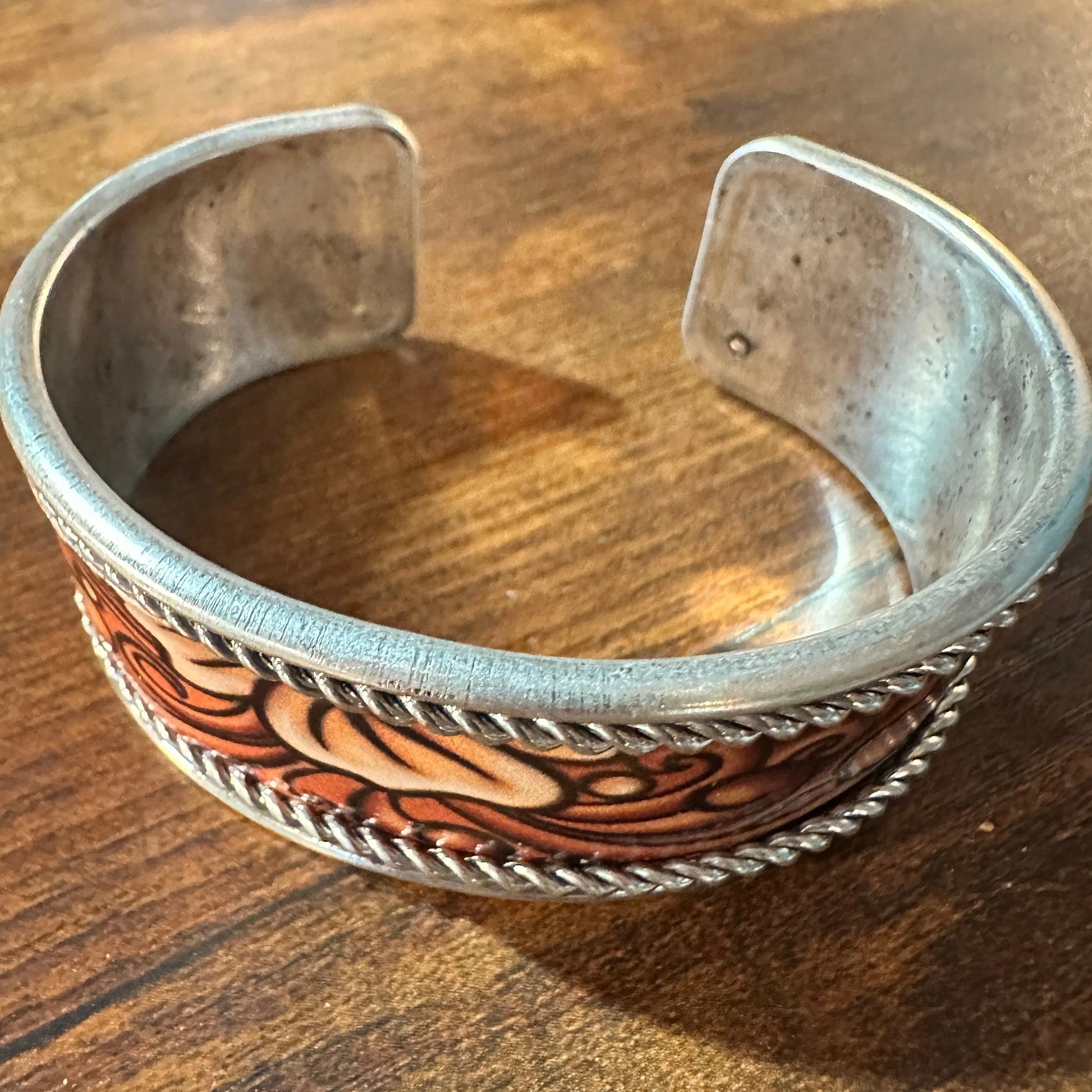 Handcrafted Boho Western Floral Scroll Lace Wide Cuff Bracelet, Gift BoxHandcrafted Boho Western Floral Scroll Lace Wide Cuff Bracelet, Gift Box - Premium boho bracelet from Silver Elegant - Just $24! Shop now at Silver Elegant