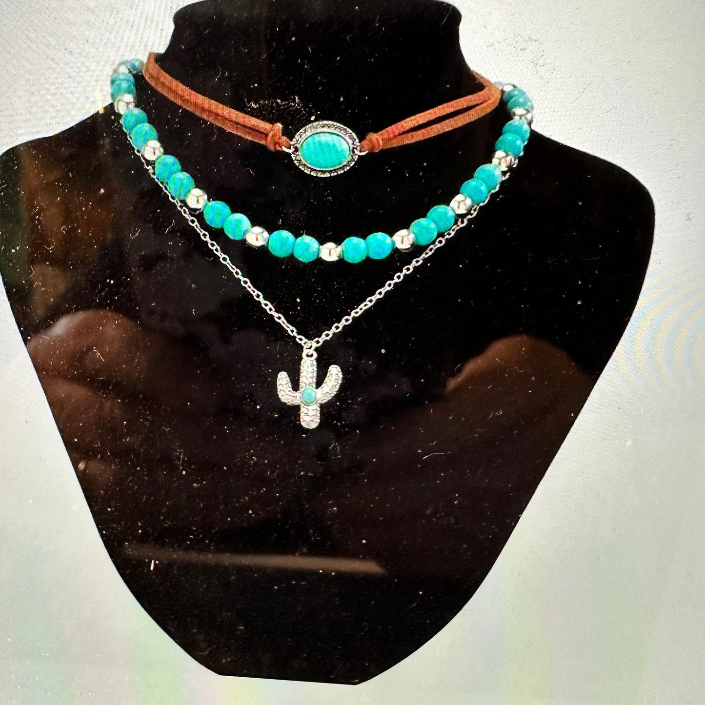 Cowgirl Western Triple Necklace