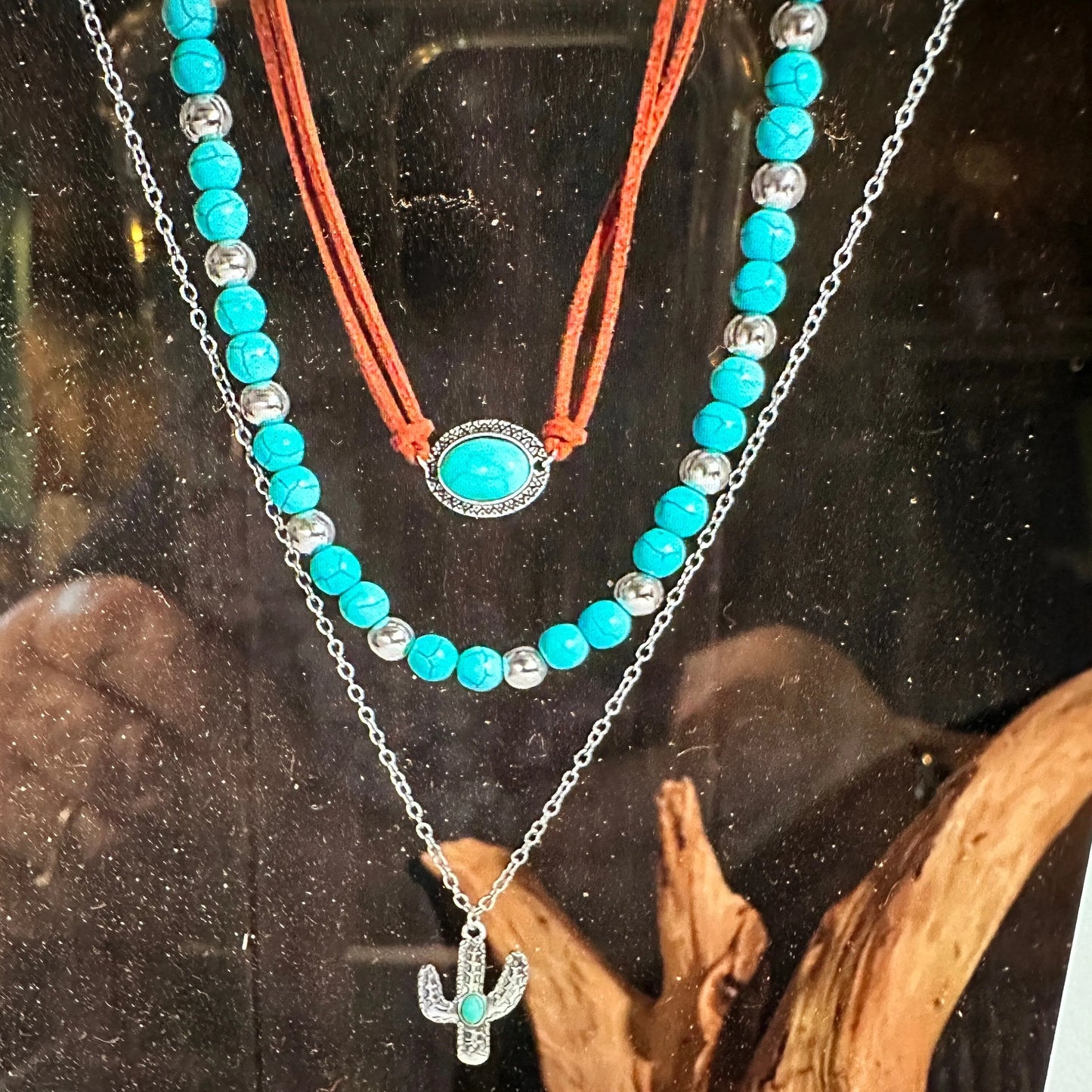 Cowgirl Western Triple Necklace