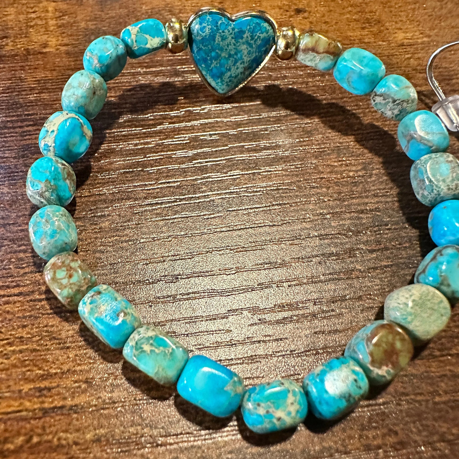 Heart Bead Stretch Bracelet