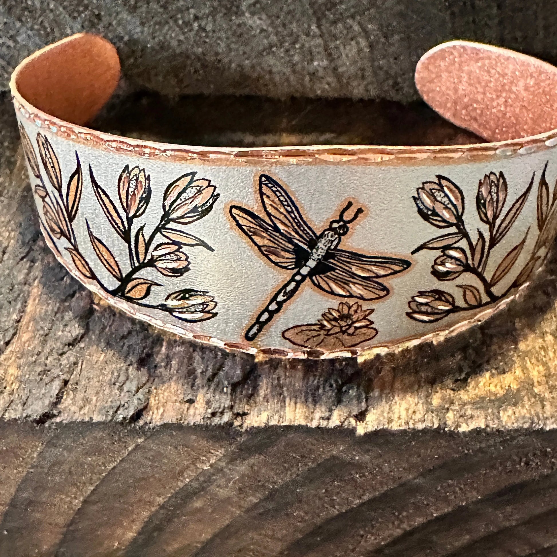 Handmade Boho Western Copper Dragonfly Floral Cuff Bracelets, Pick Your Style, Gift BoxHandmade Boho Western Copper Dragonfly Floral Cuff Bracelets, Pick Your Style, Gift Box - Premium boho bracelet from Silver Elegant - Just $20! Shop now at Silver Elegant