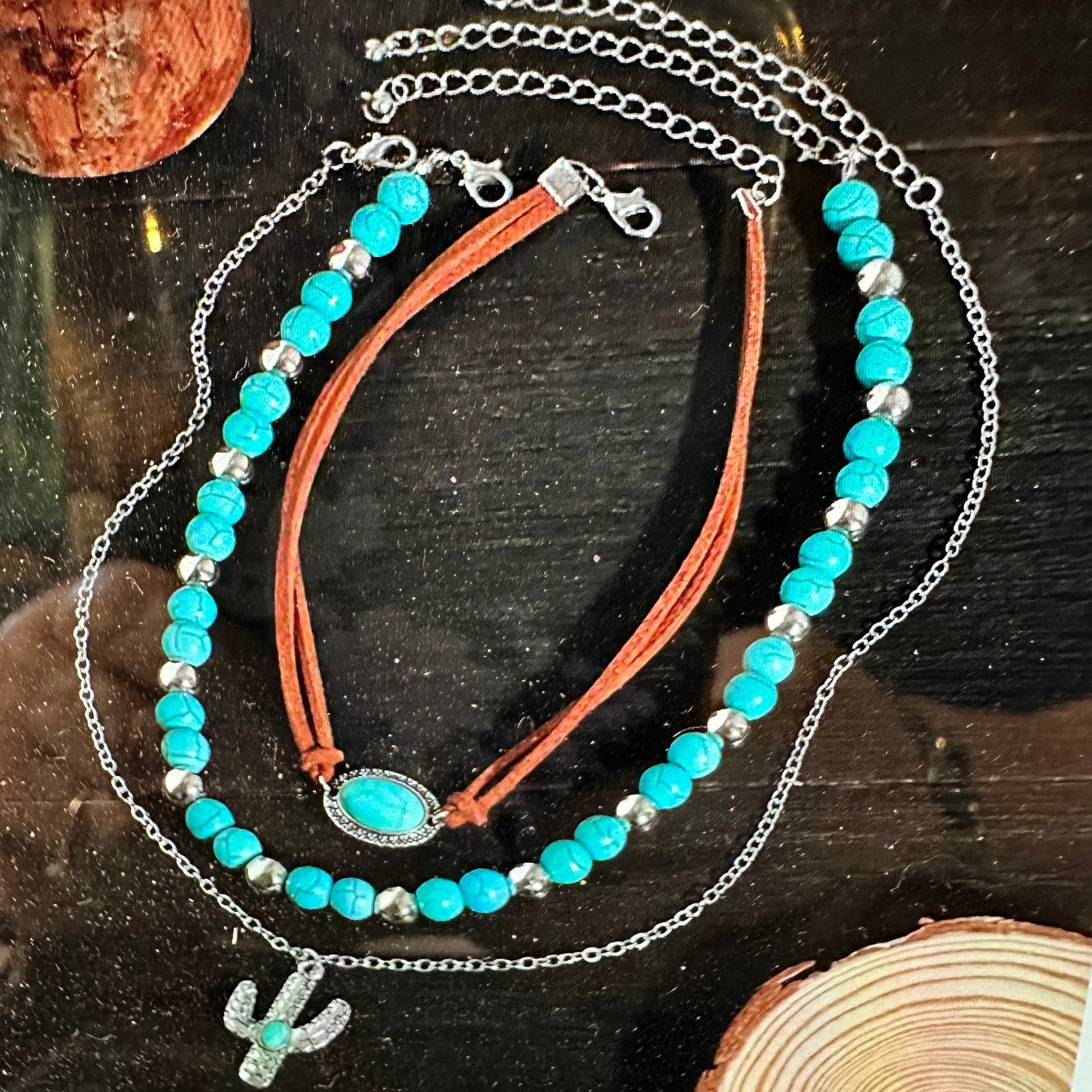 Cowgirl Western Triple Necklace