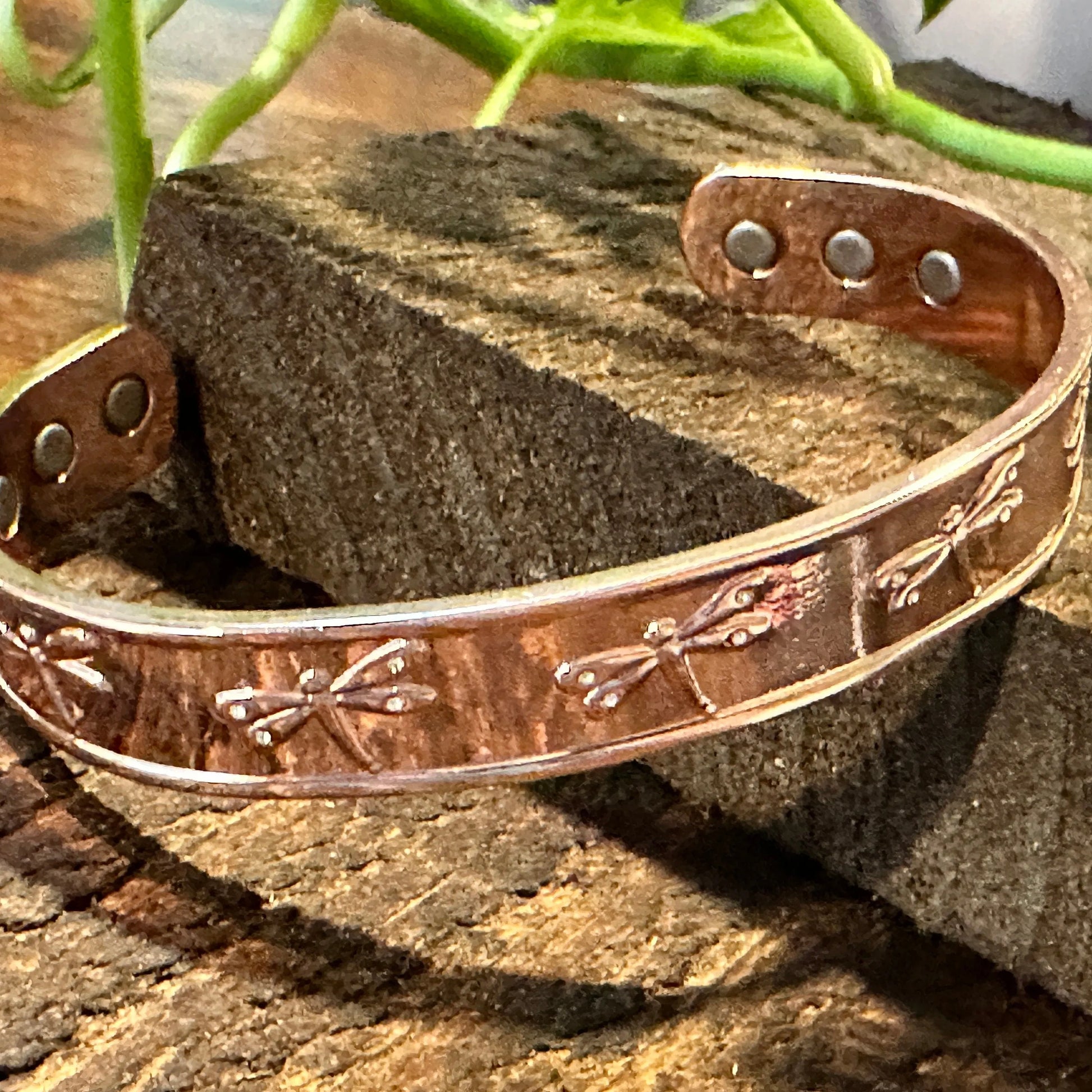 Handmade Boho Copper Dragonfly Design Narrow Cuff Bracelet, Arthritis Magnet Copper, Gift BoxHandmade Boho Copper Dragonfly Design Narrow Cuff Bracelet, Arthritis Magnet Copper, Gift Box - Premium boho bracelet from Silver Elegant - Just $16! Shop now at Silver Elegant