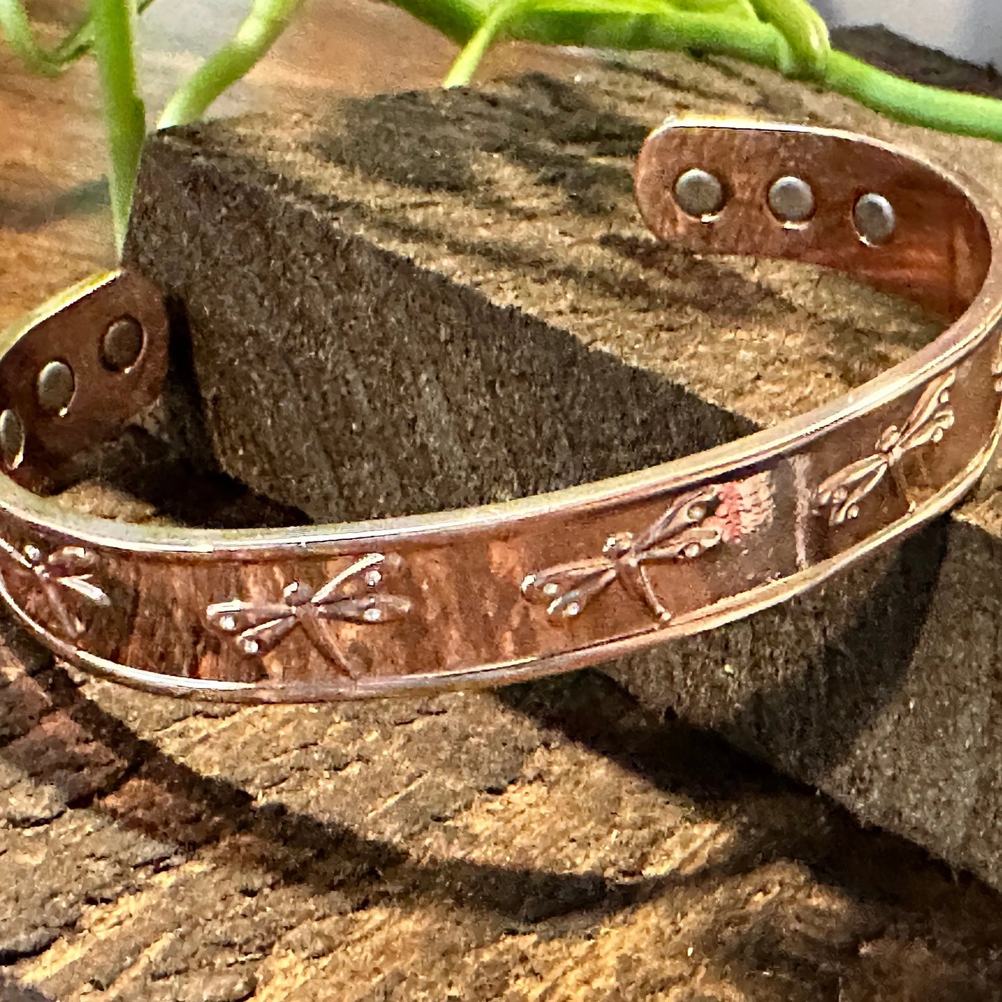 Handmade Boho Copper Dragonfly Design Narrow Cuff Bracelet, Arthritis Magnet Copper, Gift BoxHandmade Boho Copper Dragonfly Design Narrow Cuff Bracelet, Arthritis Magnet Copper, Gift Box - Premium boho bracelet from Silver Elegant - Just $16! Shop now at Silver Elegant